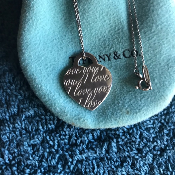 Authentic Tiffany & Co “ I love you “ Pendant - Picture 2 of 4